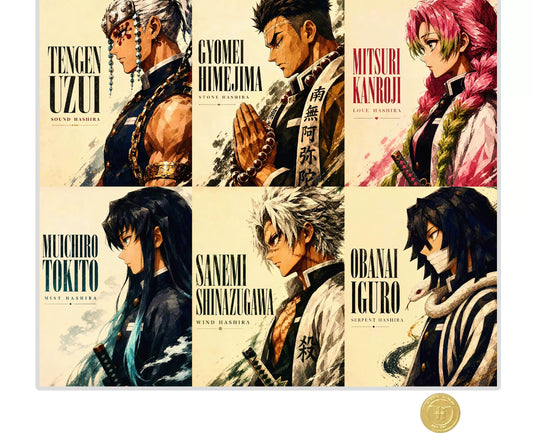 【Pre-sale】Decorative Painting of Nine-Hashira-Demon Slayer-H2 Studio