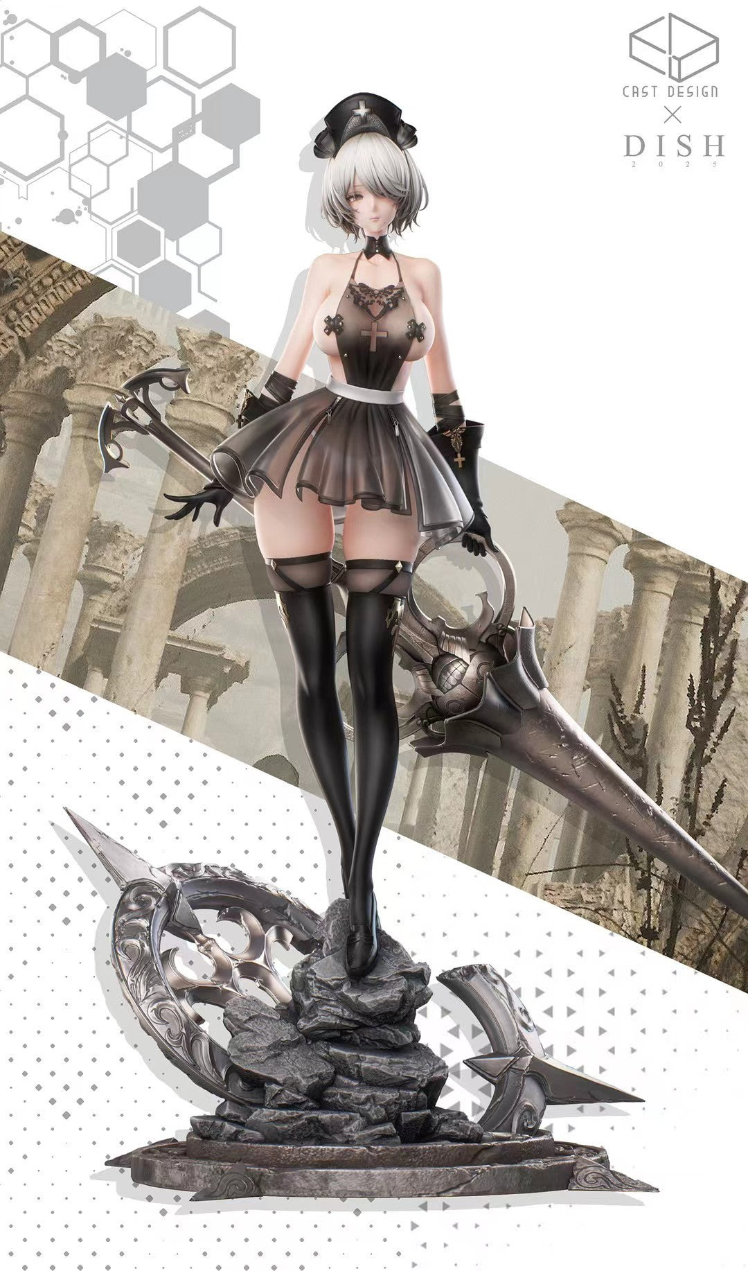 Cast Design X Dish - Nier Automata YoRHa No.2 Type B | 尼尔 机械纪元 尤尔哈二号教官