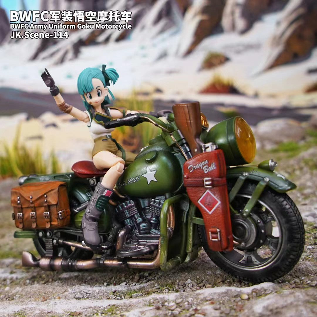 Jacksdo Studio - BWFC Army Uniform Goku Motorcycle JK.Scene-114 | 军装摩托车 JK.Scene-114