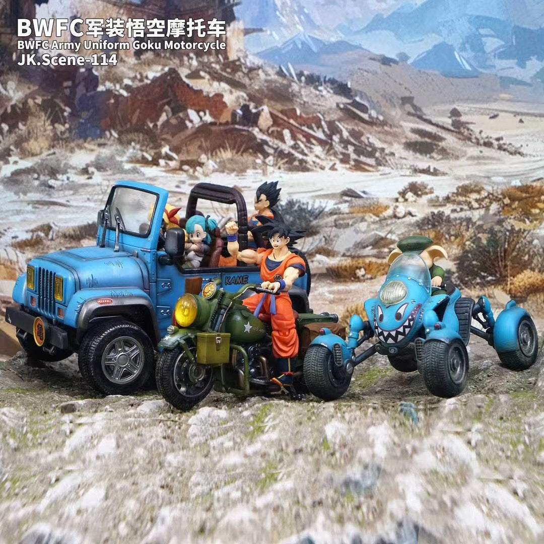 Jacksdo Studio - BWFC Army Uniform Goku Motorcycle JK.Scene-114 | 军装摩托车 JK.Scene-114