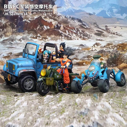 Jacksdo Studio - BWFC Army Uniform Goku Motorcycle JK.Scene-114 | 军装摩托车 JK.Scene-114