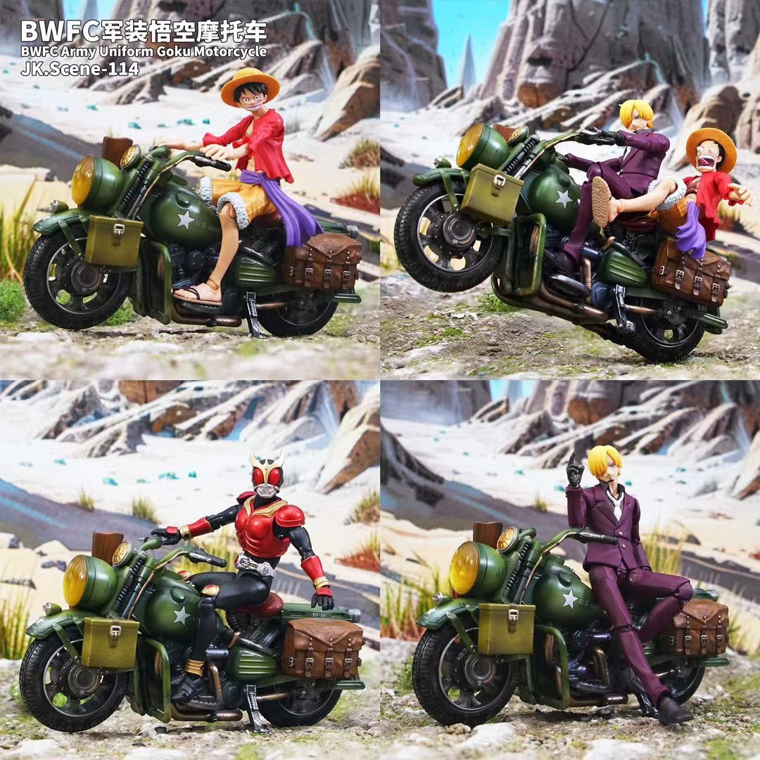 Jacksdo Studio - BWFC Army Uniform Goku Motorcycle JK.Scene-114 | 军装摩托车 JK.Scene-114