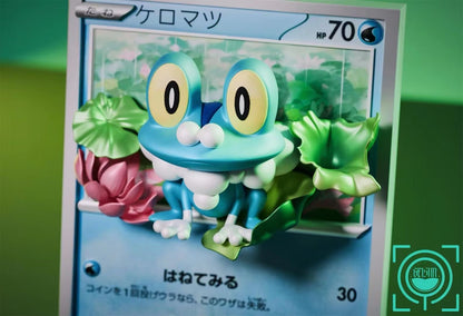 GeiSha Studio - Pokemon Card Evolution Set Froakie, Frogadier, Greninja | 卡牌进化组 呱呱泡蛙, 呱头蛙, 甲賀忍蛙