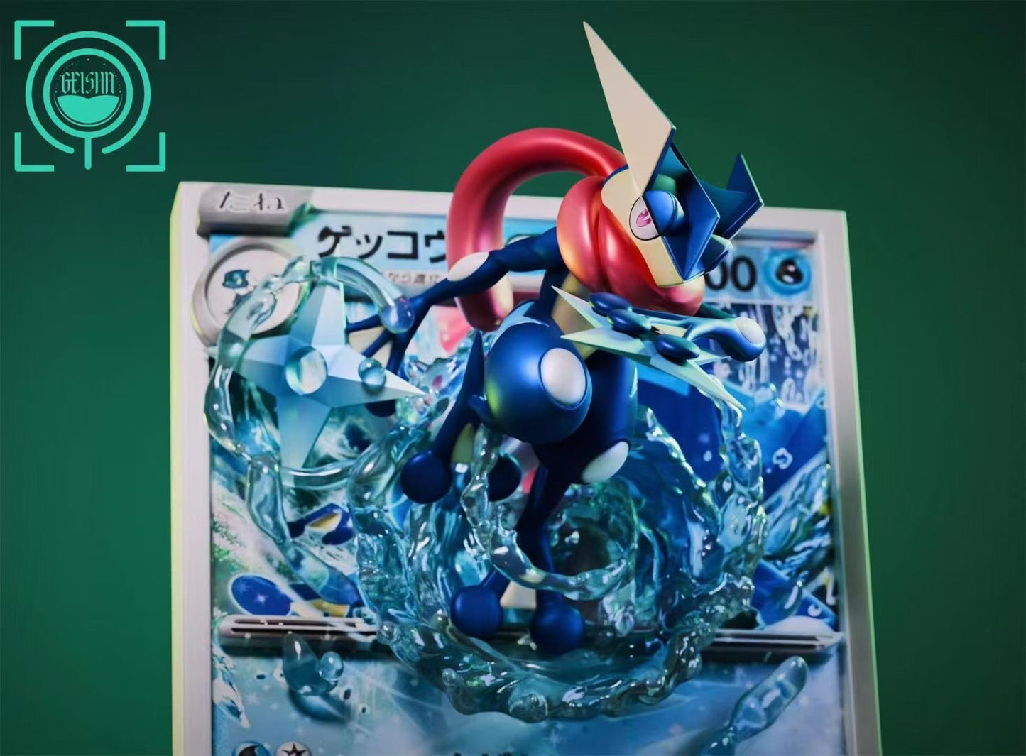 GeiSha Studio - Pokemon Card Evolution Set Froakie, Frogadier, Greninja | 卡牌进化组 呱呱泡蛙, 呱头蛙, 甲賀忍蛙