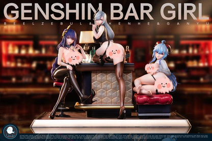 ILL Studio - Genshin Impact Night Club Ganyu & Shen He & Beelzebul | 原神 夜店 甘雨 & 申鹤 & 雷电将军