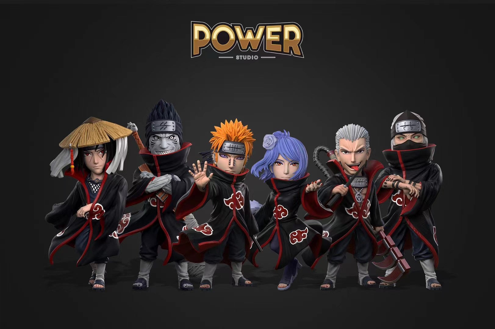 Power Studio - Akatsuki Third Series Hidan & Kakuzu | 晓组织第三弹