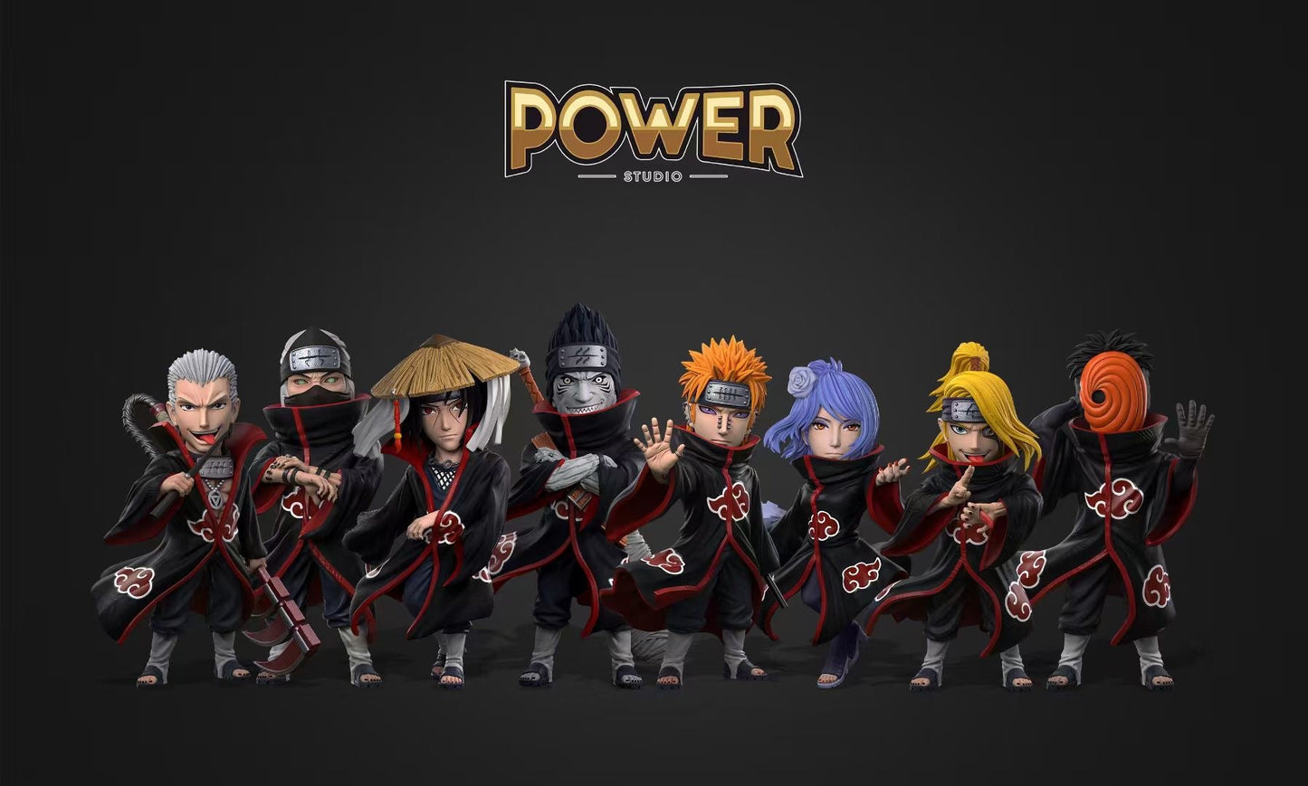 Power Studio - Akatsuki Forth Series Deidara & Tobi | 晓组织第四弹 迪达拉 & 角都