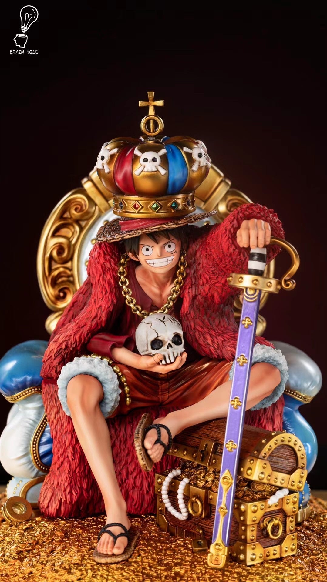 Brain Hole Studio - Luffy on Throne | 王座路飞
