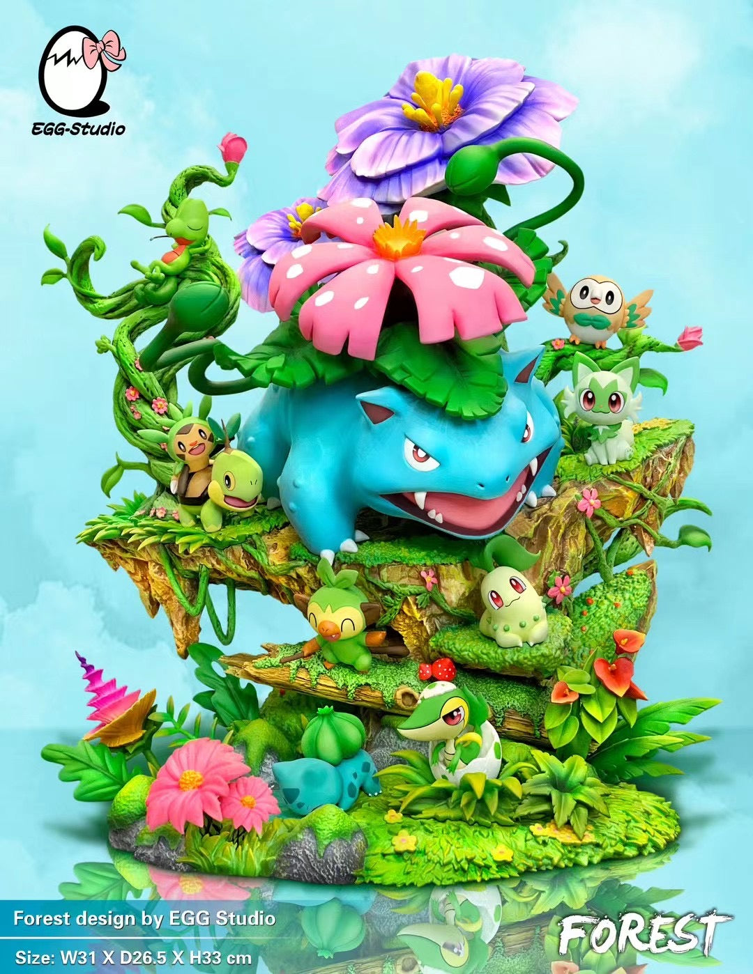 Egg Studio - Forrest Venusaur Glass Type Pokemon | 森林妙蛙花草系