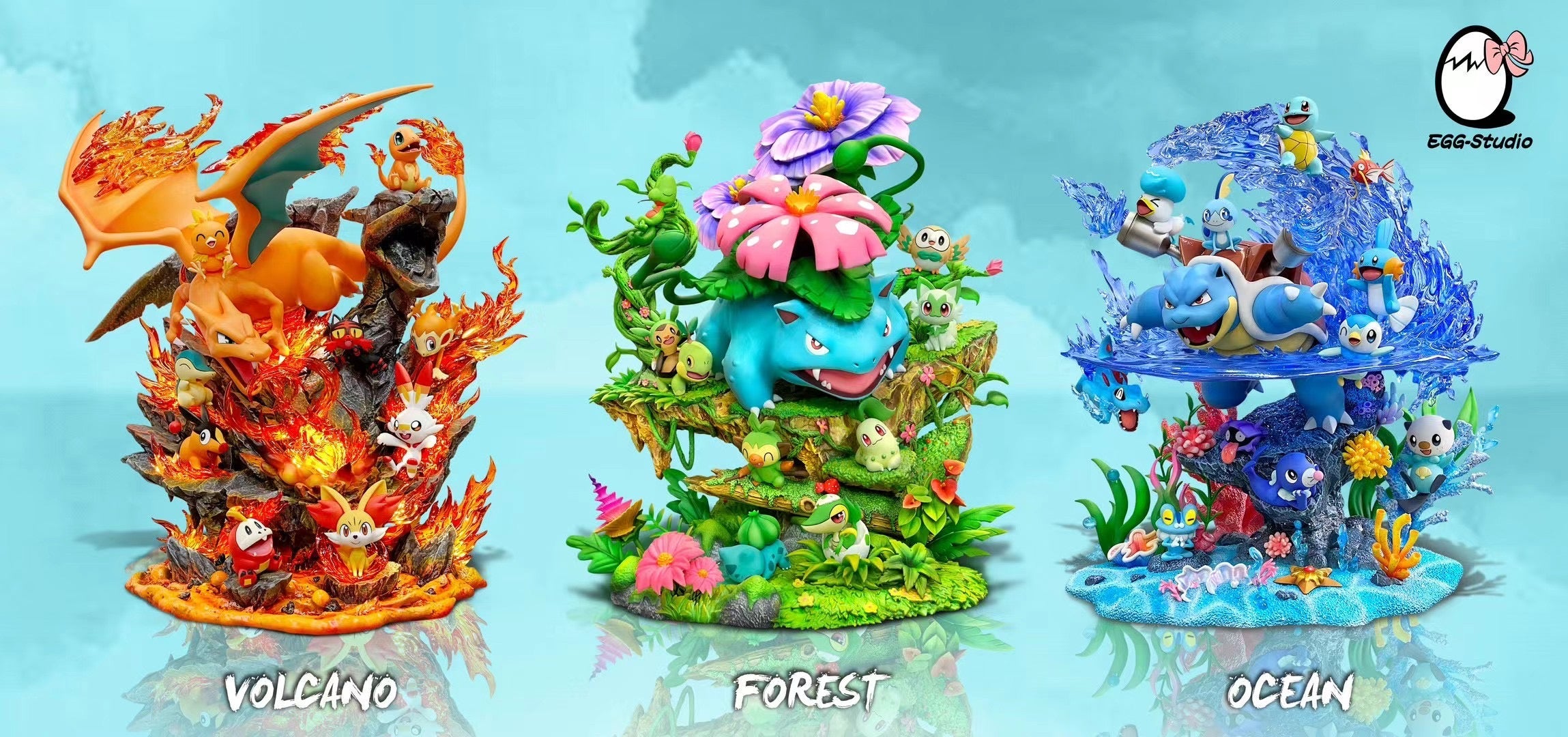 Egg Studio - Forrest Venusaur Glass Type Pokemon | 森林妙蛙花草系