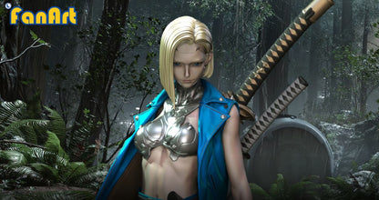 Fanart Studio - Cyberpunk Android 18 | 赛博朋克 Android 18号