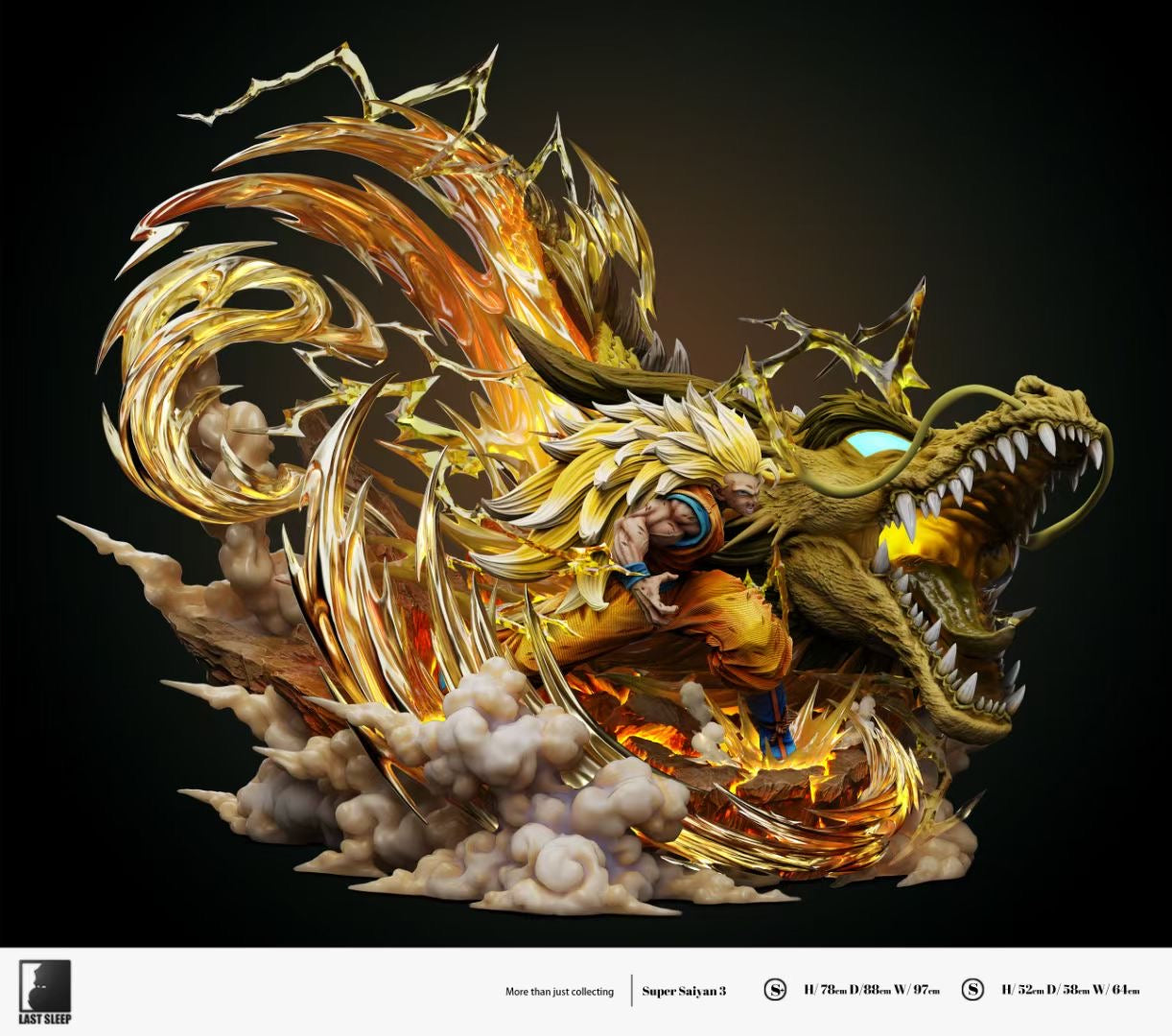Last Sleep Studio - Super Saiyan 3 Goku Dragon Fist | 龙拳超三悟空