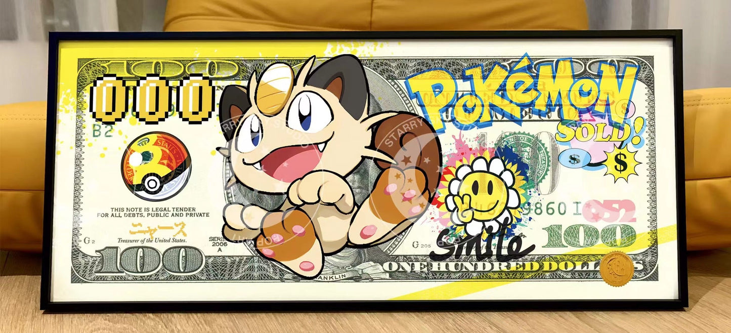 Starry Sky - Pokémon Dollar Bill | 宝可梦美金版画