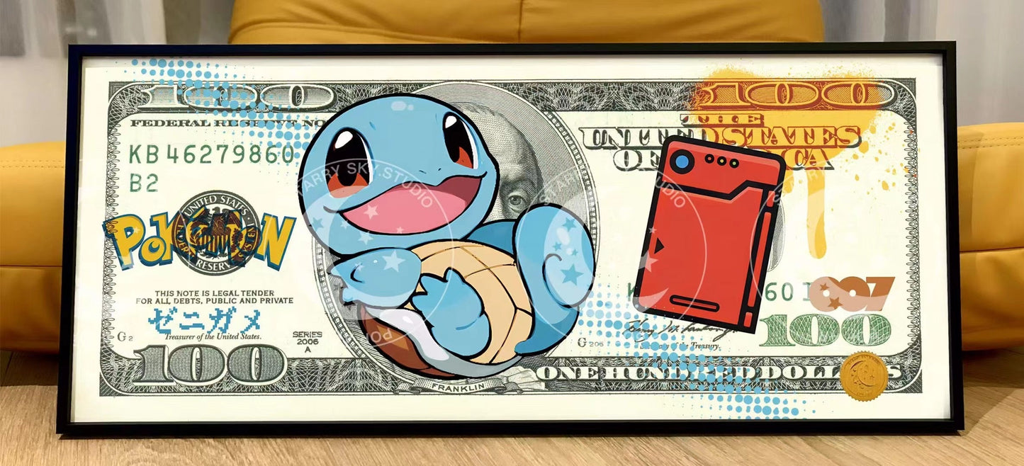 Starry Sky - Pokémon Dollar Bill | 宝可梦美金版画