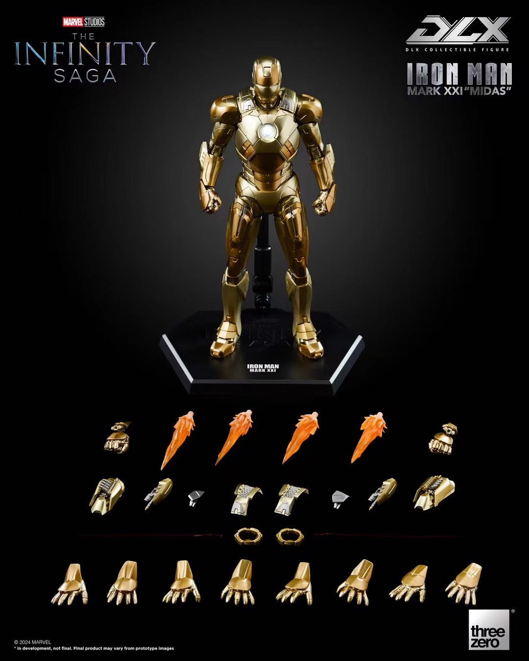 THREEZERO - Licensed DLX Iron Man Mark 21 Midas | 版权 DLX 钢铁侠Mark 21 米达斯