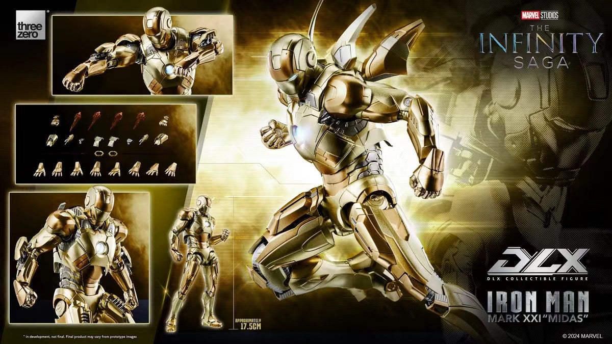 THREEZERO - Licensed DLX Iron Man Mark 21 Midas | 版权 DLX 钢铁侠Mark 21 米达斯