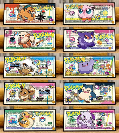 Starry Sky - Pokémon Dollar Bill | 宝可梦美金版画