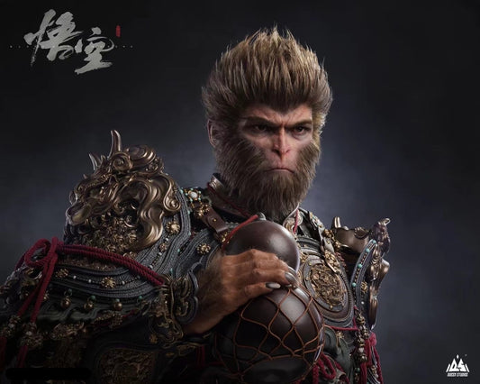 Queen Studio - ライセンス取得済み Black Myth Wukong 1/1 バスト | 著作権取得済み Black Myth Wukong 1/1 バスト