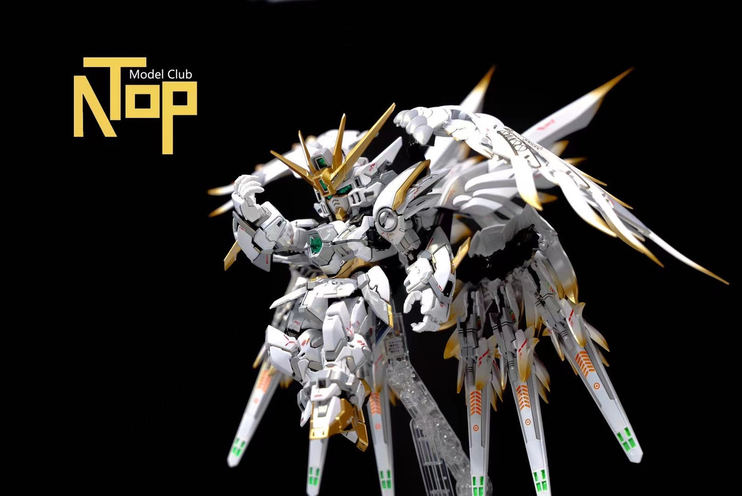 NoTop Studio - MGSD Wing Gundam Zero Custom Snow White Version with Shortened Twin Buster Rifle | MGSD飞翼零式高达白雪姬配色 & 矮星炮