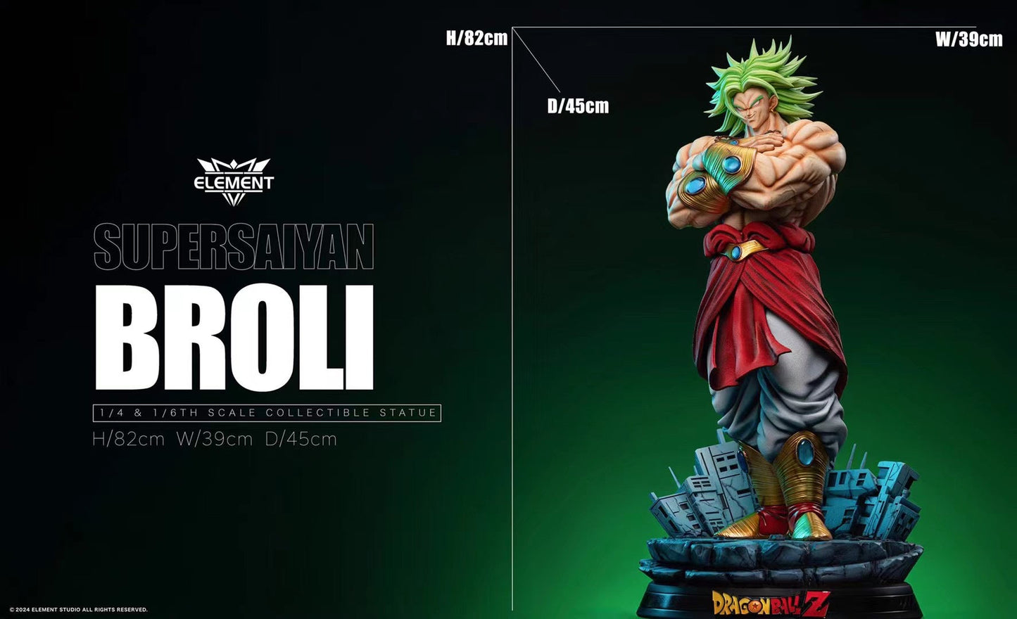 Element Studio - Original artwork classic arms crossed pose Broly | 原畫經典抱胸姿勢布羅利