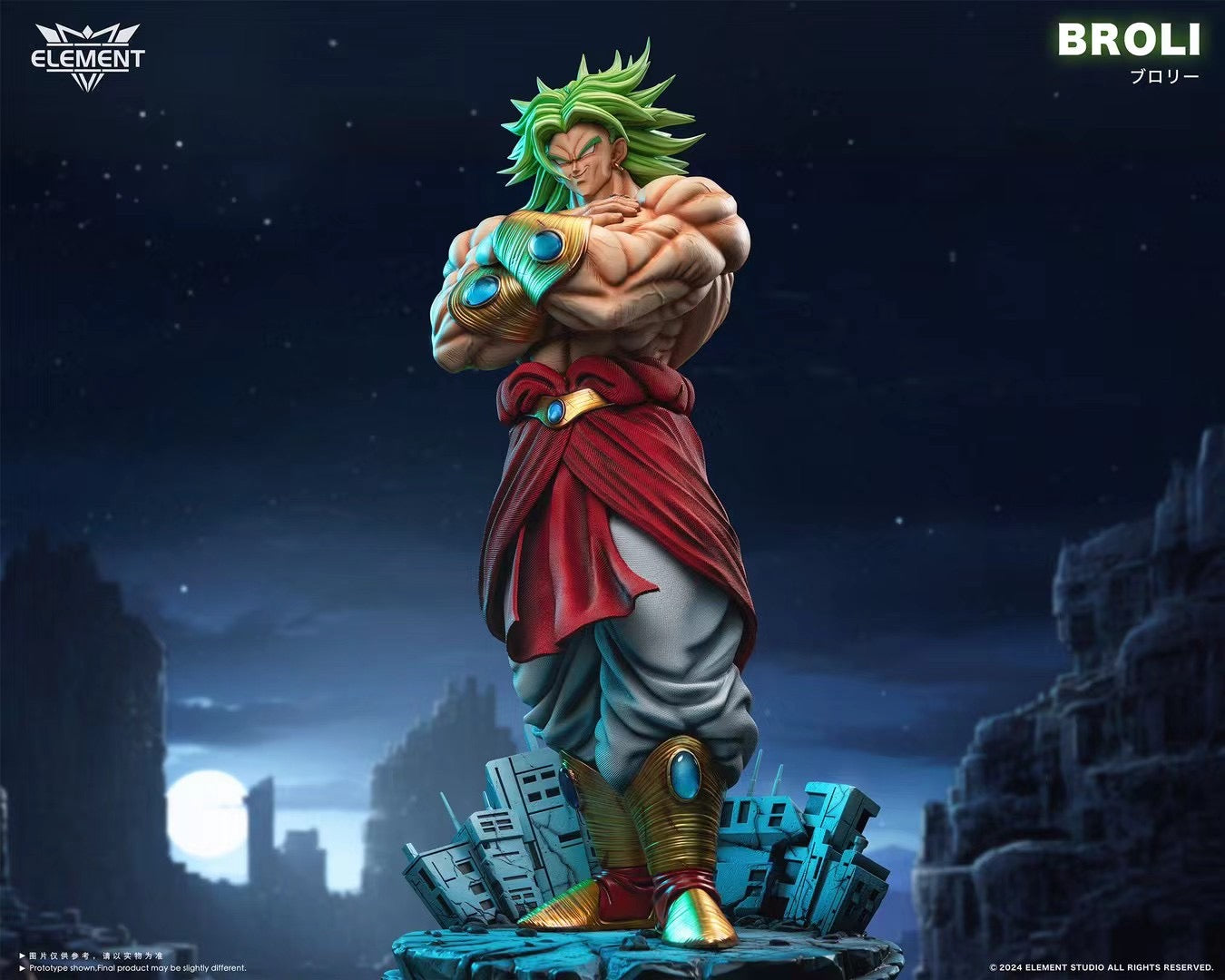 Element Studio - Original artwork classic arms crossed pose Broly | 原畫經典抱胸姿勢布羅利