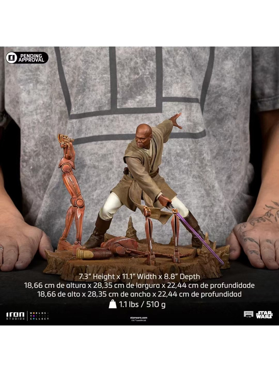 Iron Studio - Licensed Star Wars Mace Windu | 版权 星球大战 梅斯·温杜