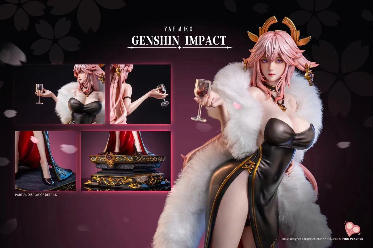 Pink Peaches Studio - Genshin Impact Yae Miko (Eveningwear Series) | 原神 八重神子 (礼服系列)