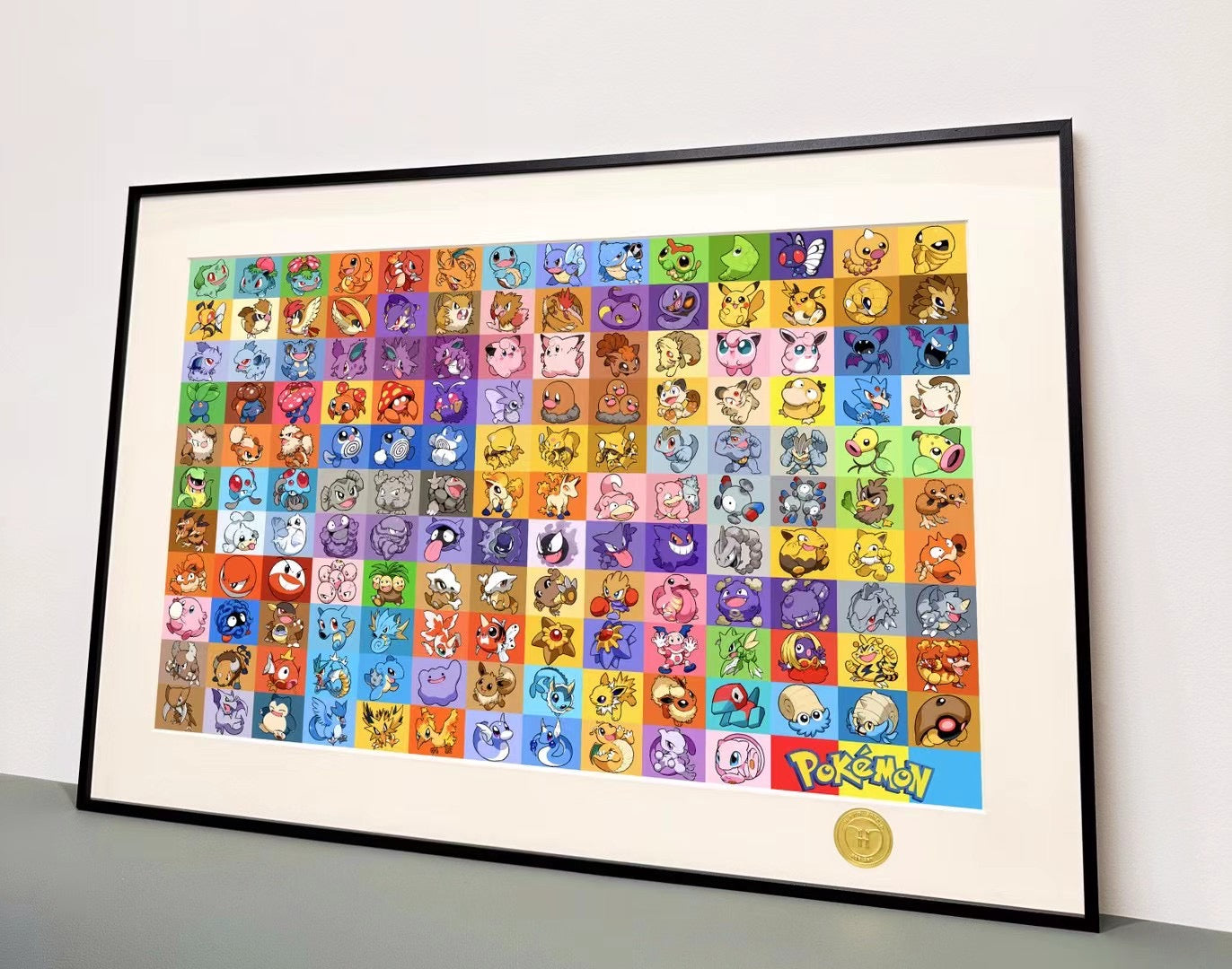 H2 Studio - Pokémon First Generation (Decorative Art Painting) | 宝可梦第一世代 (装饰画)