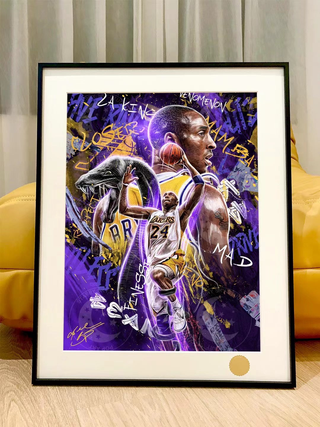 Starry Sky - NBA Kobe Bryant (Decorative Art Painting) | NBA 科比 布莱恩特 (装饰画)