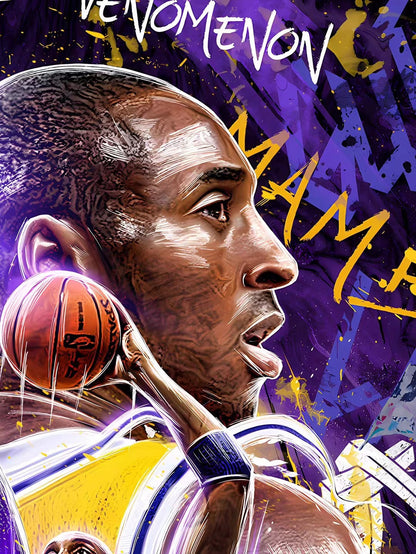 Starry Sky - NBA Kobe Bryant (Decorative Art Painting) | NBA 科比 布莱恩特 (装饰画)