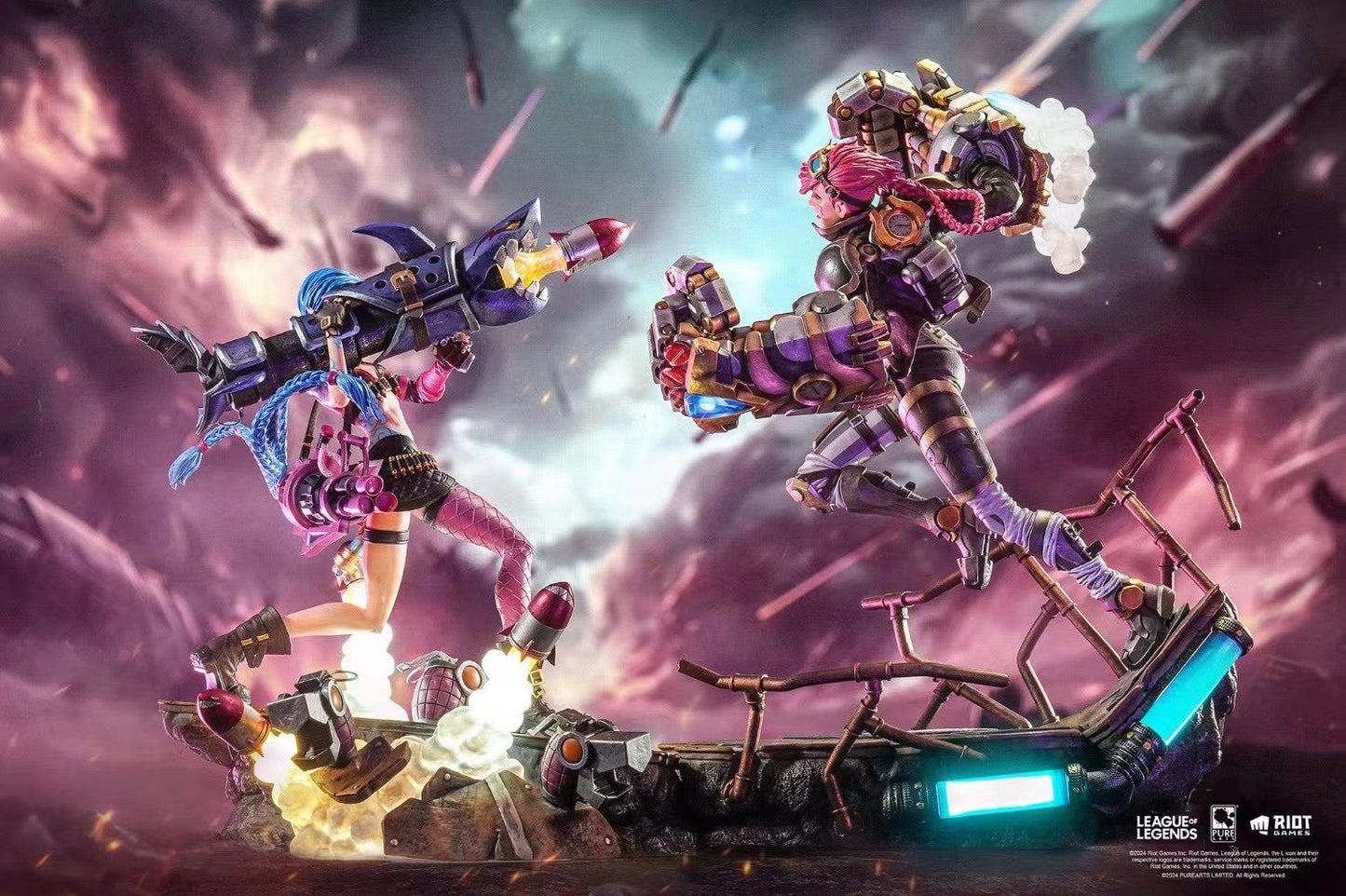 PureArts x RIOT - Licensed League of Legends Jinx & VI | 版权 英雄联盟 金克丝 & 蔚