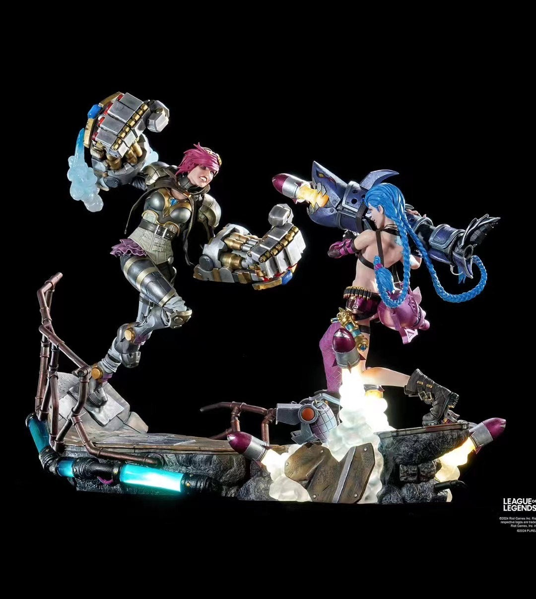 PureArts x RIOT - Licensed League of Legends Jinx & VI | 版权 英雄联盟 金克丝 & 蔚