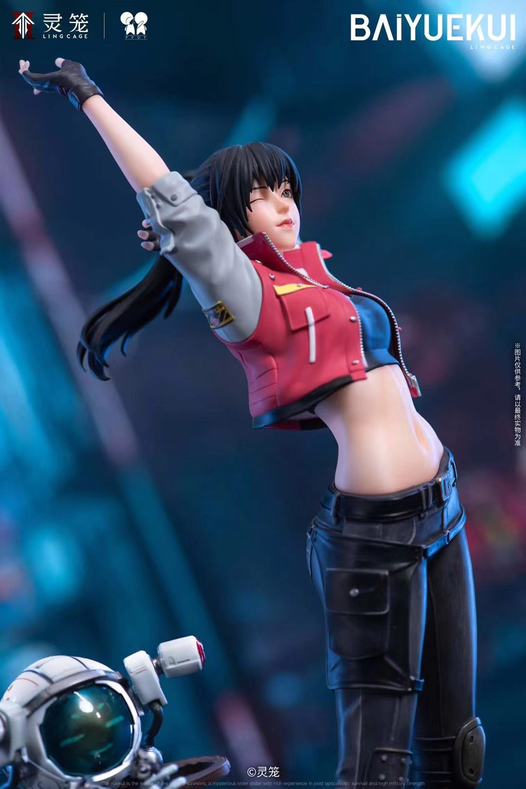 Ling Cage Studio - Licensed Ling Cage Bai Yue Kui (Biker outfit) | 版权 灵笼 白月魁 (机车服)