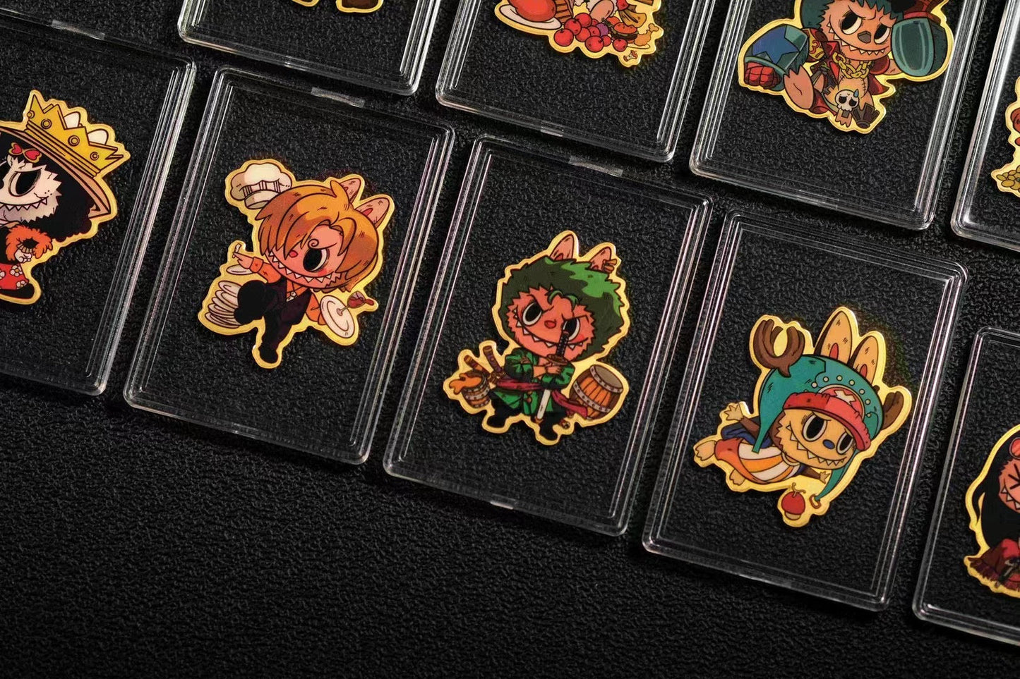 Labubu x One Piece - Labubu collaboration One Piece pure gold sticker | 拉布布联名海贼王纯金贴纸