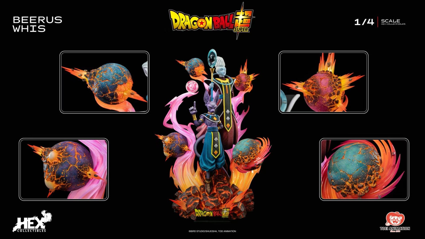 HEX Collectibles x TOEI Animation - Licensed Beerus & Whis | 版权 比鲁斯 & 维斯