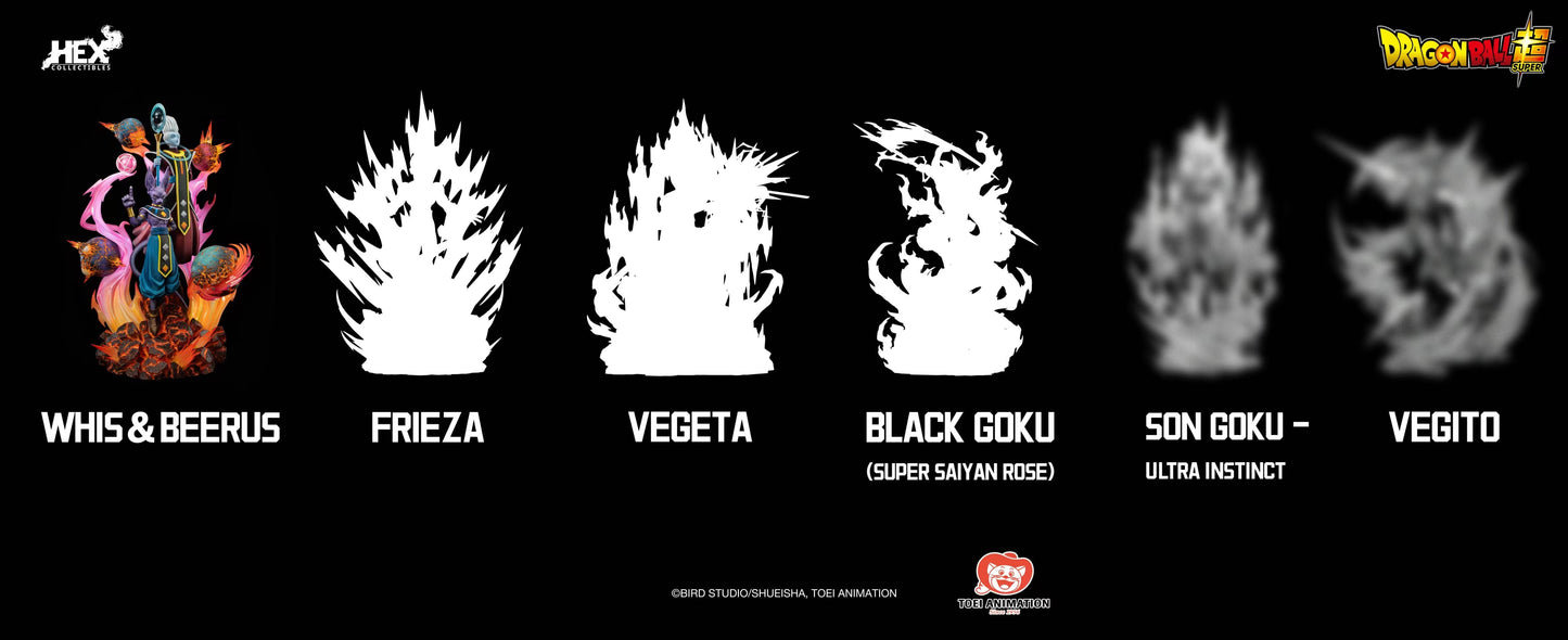 HEX Collectibles x TOEI Animation - Licensed Beerus & Whis | 版权 比鲁斯 & 维斯