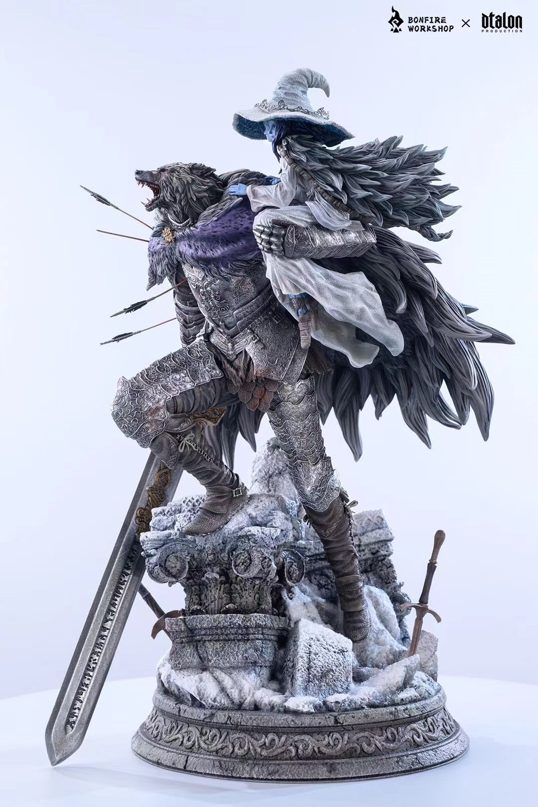 Bonfire x Dtalon Studio - Elden Ring Wolf and Lunar Princess | 艾尔登法环 狼与月之公主