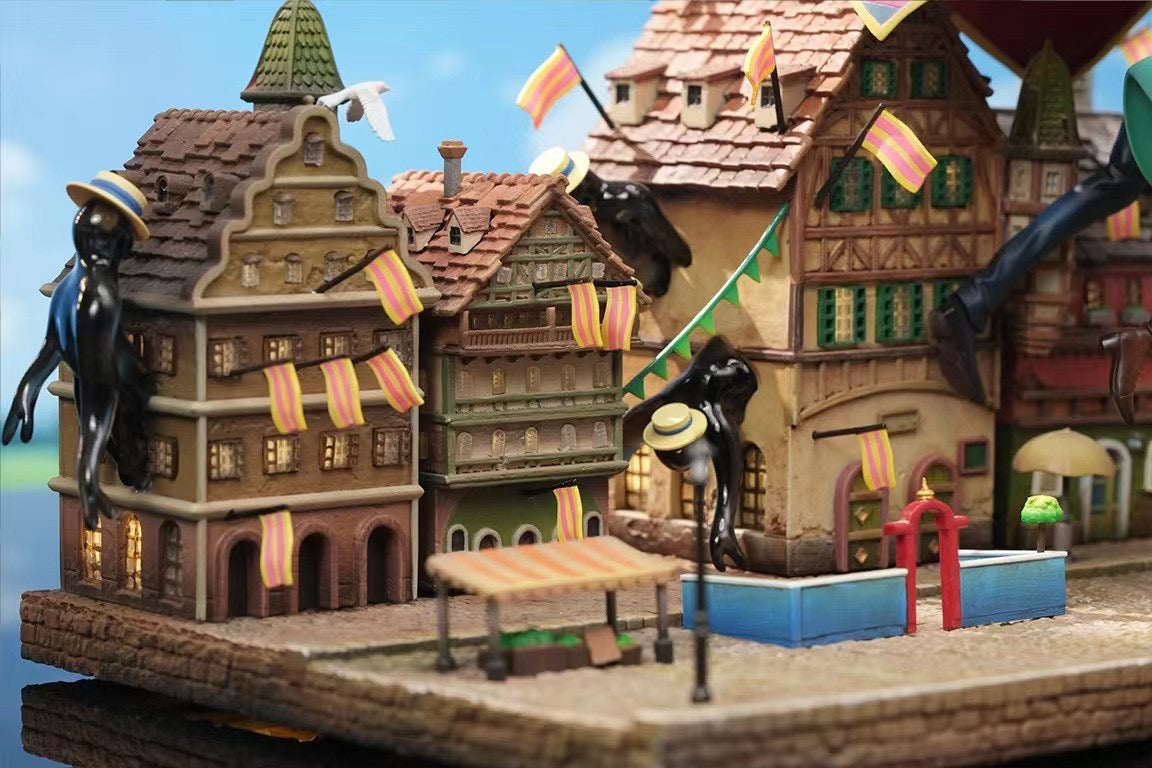 OPM Studio - Howl’s Moving Castle Sophie and Howl's Aerial Stroll (Desktop Scene) | 哈尔的移动城堡 苏菲与哈尔空中漫步 (桌面小场景)