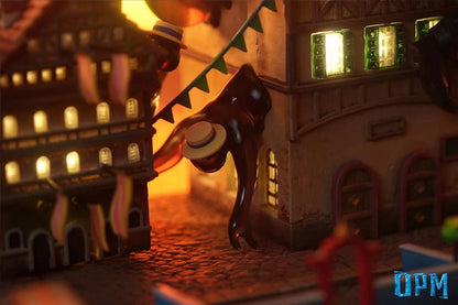 OPM Studio - Howl’s Moving Castle Sophie and Howl's Aerial Stroll (Desktop Scene) | 哈尔的移动城堡 苏菲与哈尔空中漫步 (桌面小场景)