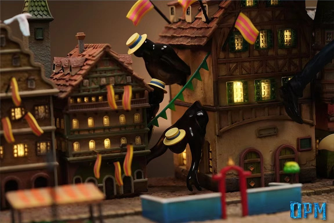 OPM Studio - Howl’s Moving Castle Sophie and Howl's Aerial Stroll (Desktop Scene) | 哈尔的移动城堡 苏菲与哈尔空中漫步 (桌面小场景)