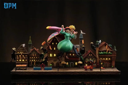 OPM Studio - Howl’s Moving Castle Sophie and Howl's Aerial Stroll (Desktop Scene) | 哈尔的移动城堡 苏菲与哈尔空中漫步 (桌面小场景)