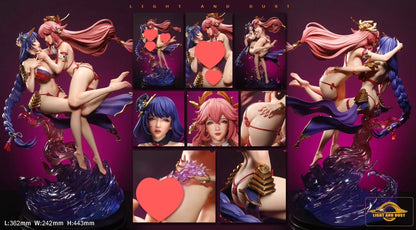 Light And Dust Studio - Genshin Impact Yae Miko & Raiden Shogun | 原神 八重神子 & 雷电