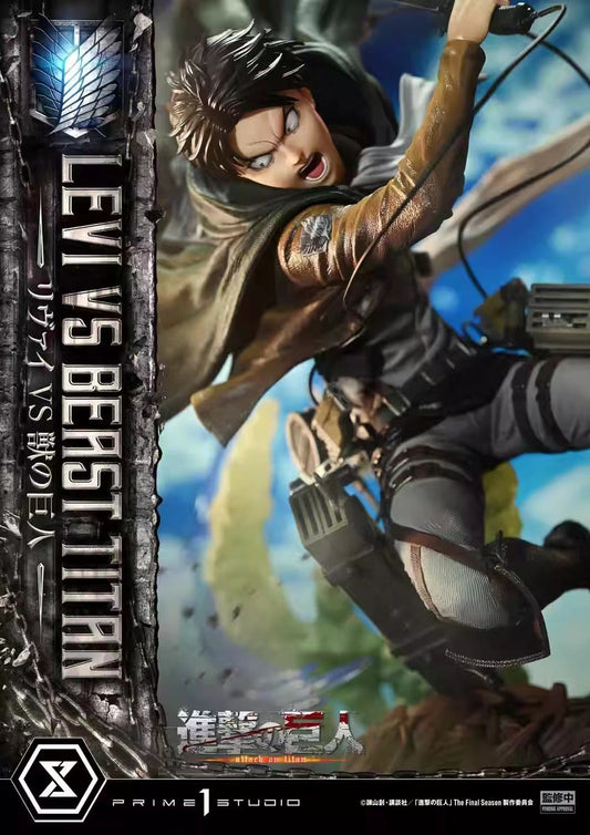 Prime1Studio - Levi Ackerman vs Beast Titan | 利威尔·阿克曼 vs 兽之巨人