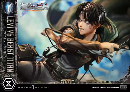 Prime1Studio - Levi Ackerman vs Beast Titan | 利威尔·阿克曼 vs 兽之巨人