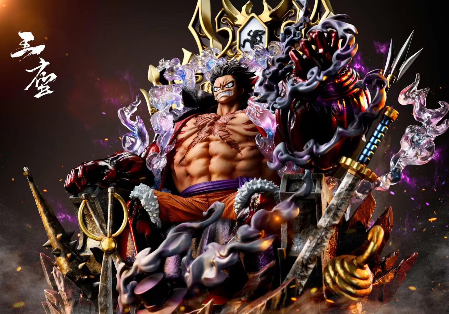 TH Studio - Conqueror's Haki Luffy on Throne | 王座霸王色路飞