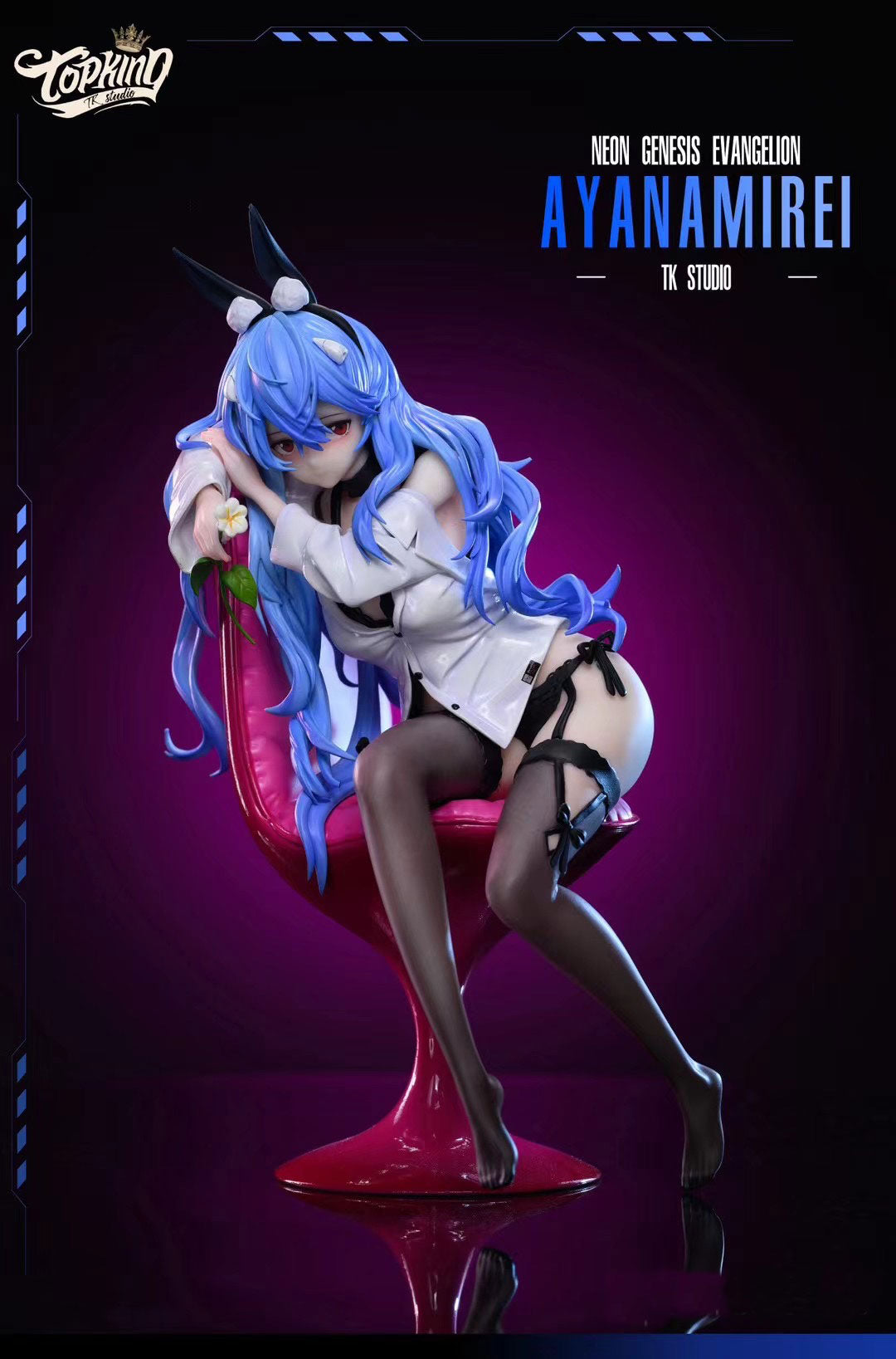 Top King Studio - Long Hair Rei Ayanami | 长发 绫波丽