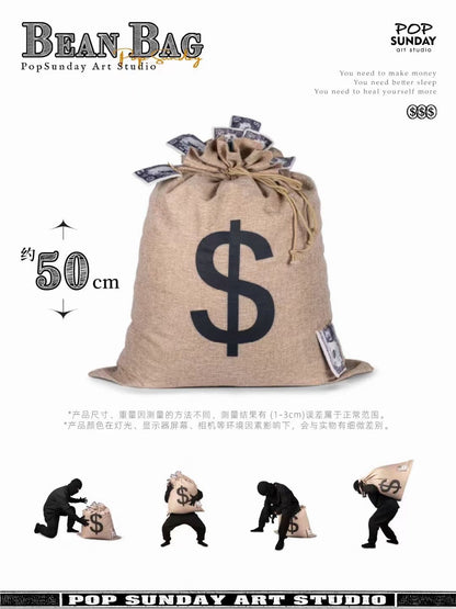 POP Sunday Studio - Original Creation Money Bean Bag | 原创 钱袋沙发
