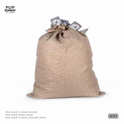 POP Sunday Studio - Original Creation Money Bean Bag | 原创 钱袋沙发