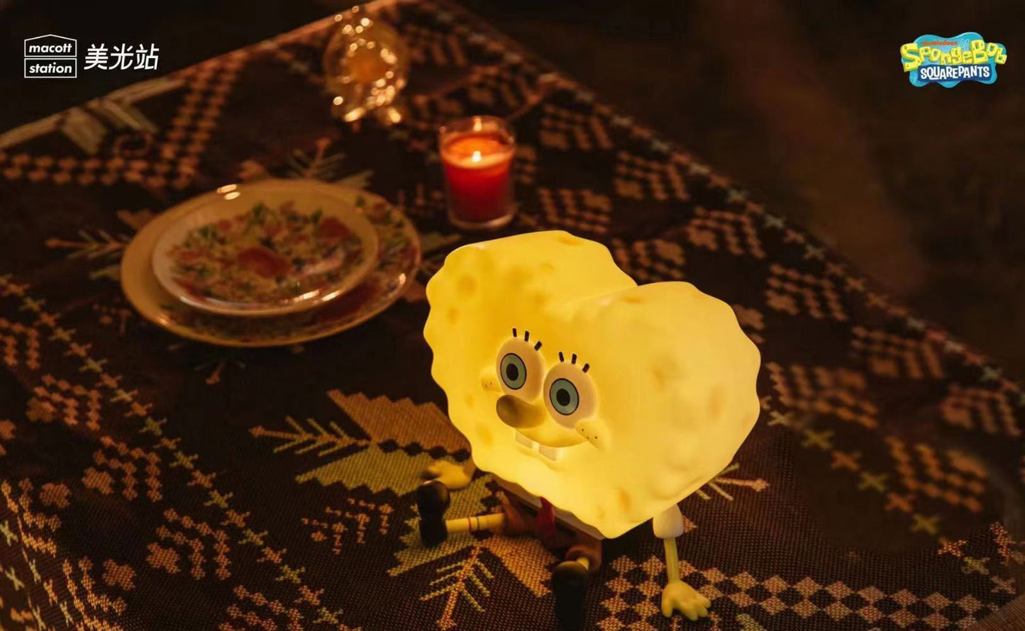 Macott Station - Licensed SpongeBob Heart-shaped Lamp | 版权 海绵宝宝 爱心灯