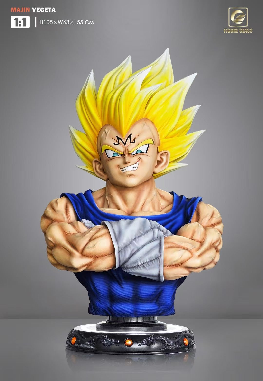 Figure Class - 1/1 Majin Vegeta Bust | 1/1 魔人贝吉塔 半身像